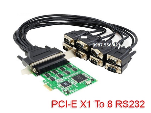 Card PCI-E  to 8 cổng RS232 SYBA FG-EMT09A-1-BC01