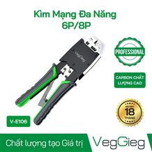 Kìm Mạng Đa Năng Veggieg 6P/8P V-E106 Chính Hãng