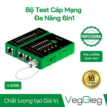 Máy Test Dây Mạng Đa Năng VegGieg V-E105 - Test Đồng & Quang chính hãng