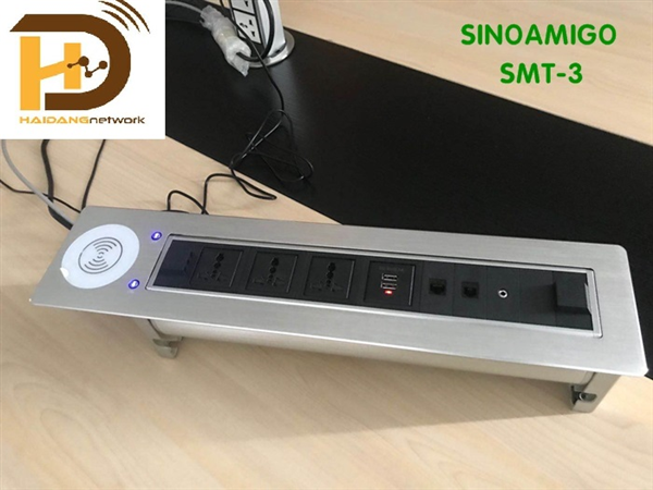 Hộp Ổ điện âm bàn Sinoamigo SMT-3 cảm ứng