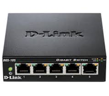 Switch chia mạng DLink 5 cổng DES1005A 10/100Mbps.