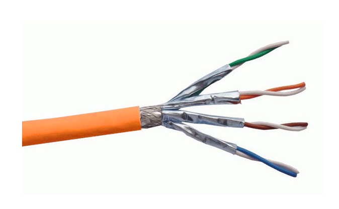 Cáp mạng cat7 SFTP TE netlink có lưới chống nhiễu