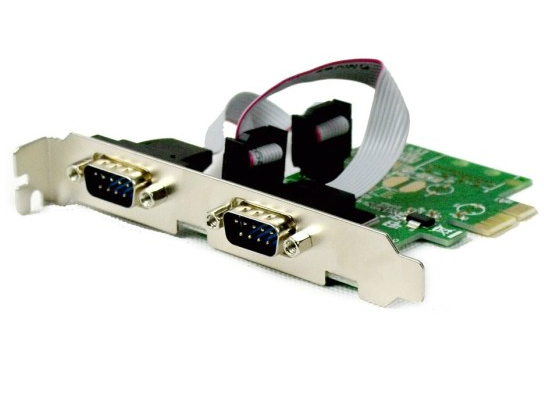 Card PCI express to 02 com