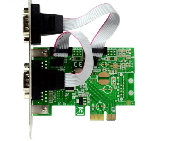 Card PCI express to 02 com