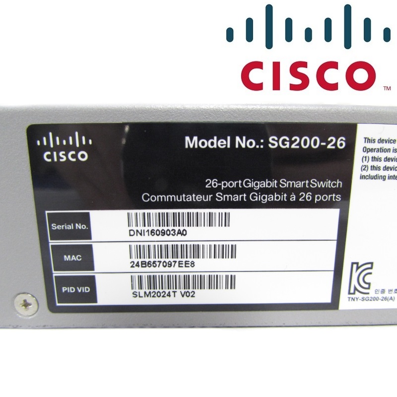 Switch Cisco SG200-26 26-port Gigabit Smart Switch SLM2024T-EU chính hãng