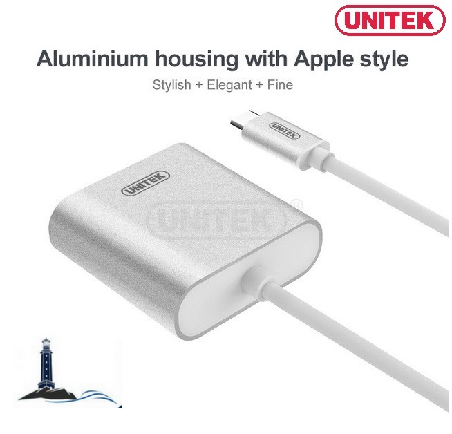 Cáp USB 3.1 Type-C to HDMI  Unitek Y-6309 chính hãng| USB TYPE-C Unitek chính hãng