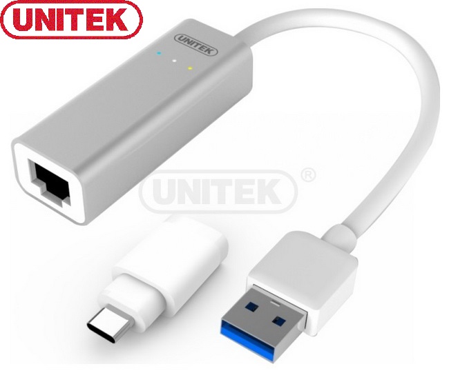 Mua Cáp USB Type-C to LAN Gigabit Ethernet chính hãng Unitek Y-3464A